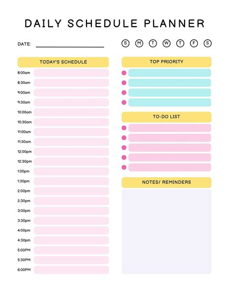 Daily Timetable